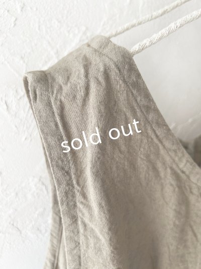 画像4: Libera&Capricciosa／２wayリネンベスト・オリーブ