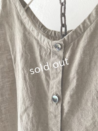 画像6: Libera&Capricciosa／２wayリネンベスト・オリーブ