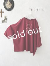 TUTIE./ワイドプルオーバー・ボルドー