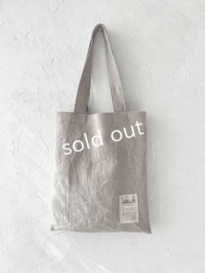 画像5: MARCHE' DE SOEUR／アンティークタグ付きトート・リトアニアリネン