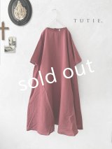 TUTIE./フレアワンピース・ボルドー