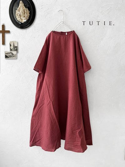画像2: TUTIE./フレアワンピース・レッド