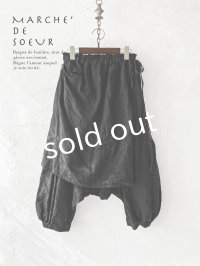 MARCHE' DE SOEUR/ タブリエパンツ・黒