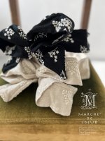 画像2: MARCHE' DE SOEUR／刺繍のワイヤーターバン (2)