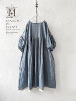 画像1: MARCHE' DE SOEUR／パフ袖ワンピース・ブルー (1)