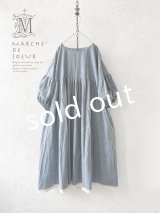 MARCHE' DE SOEUR／パフ袖ワンピース・ブルー