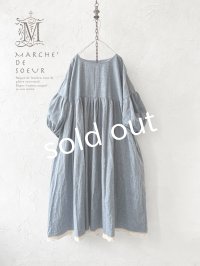 MARCHE' DE SOEUR／パフ袖ワンピース・ブルー