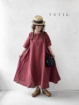画像1: TUTIE./フレアワンピース・レッド (1)