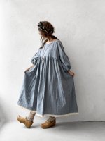 画像9: MARCHE' DE SOEUR／パフ袖ワンピース・ブルー (9)
