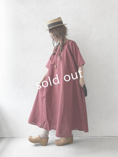 画像9: TUTIE./フレアワンピース・ボルドー