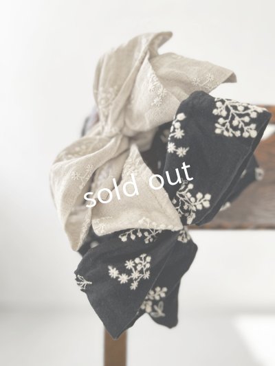 画像5: MARCHE' DE SOEUR／刺繍のワイヤーターバン