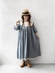 画像11: MARCHE' DE SOEUR／パフ袖ワンピース・ブルー (11)