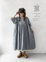 画像8: MARCHE' DE SOEUR／パフ袖ワンピース・ブルー (8)