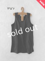 【30%OFF SALE】Dgy／衿レースタンクトップ・黒