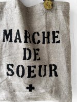 画像3: MARCHE' DE SOEUR／アンティークタグ付きトート・リトアニアリネン (3)