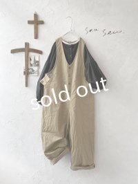 seasew.／111 オーバーオール・ベージュ