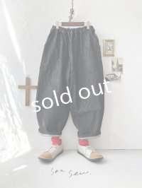 seasew.／507 デニムコクーンパンツ・チャコール