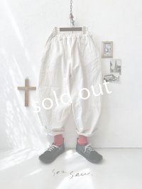 seasew.／505 ハンドワッシャーコクーンパンツ・キナリ