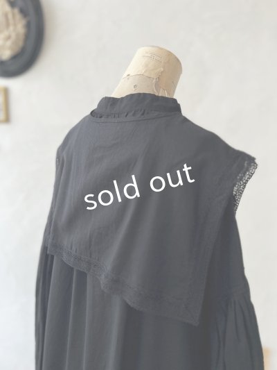 画像4: SO／ティペット付きギャザーワンピース・ブラック