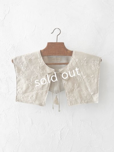 画像6: MARCHE' DE SOEUR／タッセルティペット・生成り刺繍