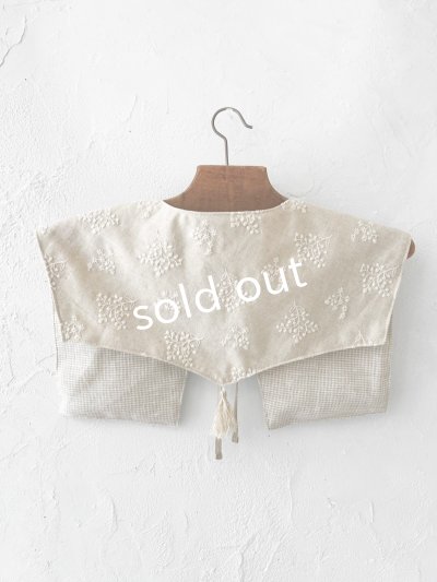 画像8: MARCHE' DE SOEUR／タッセルティペット・生成り刺繍