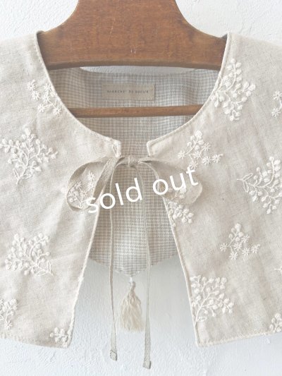 画像7: MARCHE' DE SOEUR／タッセルティペット・生成り刺繍