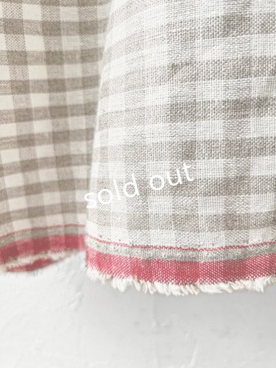 画像3: MARCHE' DE SOEUR／ギャザーワンピース・赤耳ギンガムチェック