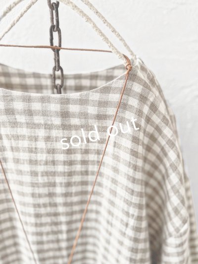 画像7: MARCHE' DE SOEUR／ギャザーワンピース・赤耳ギンガムチェック