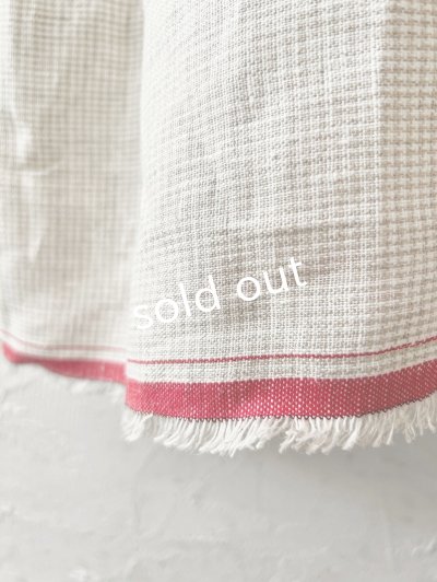 画像8: MARCHE' DE SOEUR／ギャザーワンピース・赤耳ミリチェック