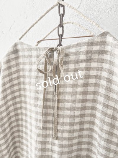 画像10: MARCHE' DE SOEUR／ギャザーワンピース・赤耳ギンガムチェック