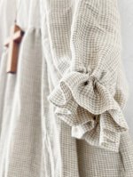 画像6: MARCHE' DE SOEUR／ギャザーワンピース・赤耳ミリチェック (6)