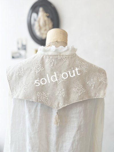 画像4: MARCHE' DE SOEUR／タッセルティペット・生成り刺繍