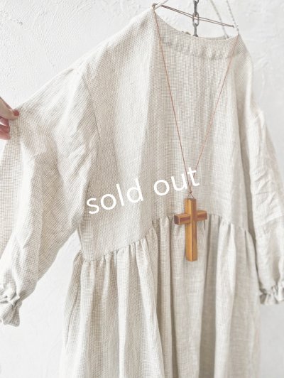 画像5: MARCHE' DE SOEUR／ギャザーワンピース・赤耳ミリチェック