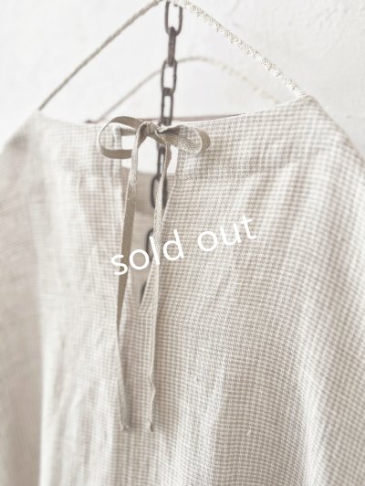 画像10: MARCHE' DE SOEUR／ギャザーワンピース・赤耳ミリチェック