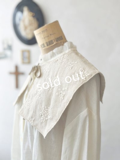 画像3: MARCHE' DE SOEUR／タッセルティペット・生成り刺繍