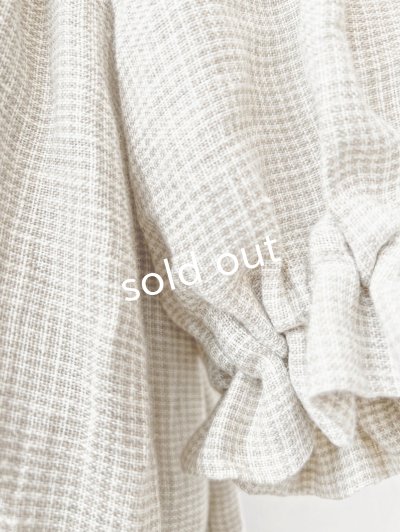 画像7: MARCHE' DE SOEUR／ギャザーワンピース・赤耳ミリチェック