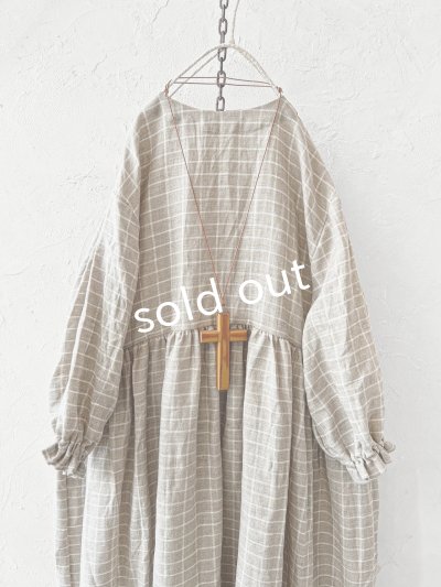 画像4: MARCHE' DE SOEUR／ギャザーワンピース・赤耳ウィンドウペン