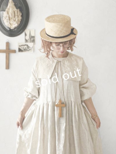 画像9: MARCHE' DE SOEUR／タッセルティペット・生成り刺繍