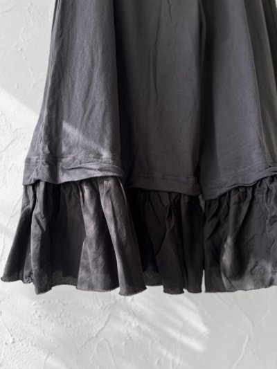 画像4: SO／裁ち切りフリルイージーパンツ・スミクロ