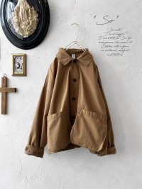 SO／マチポケットショートジャケット・キャメルベージュ