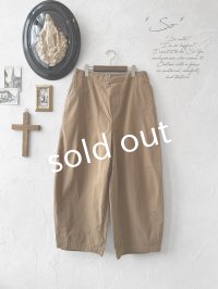 SO／ワイドパンツ・キャメルベージュ