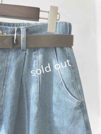 画像2: SO／デニムテーパードパンツ  ・ブルー