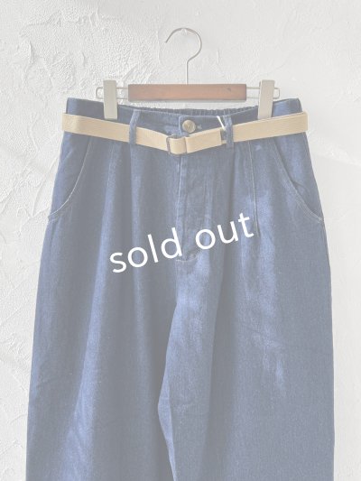 画像2: SO／デニムテーパードパンツ  ・インディゴ