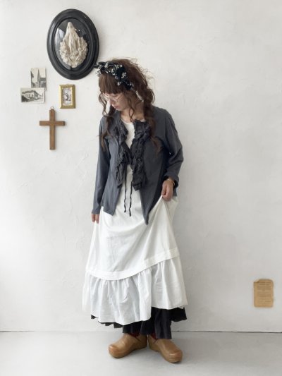 画像9: SO／裁ち切りフリルイージーパンツ・オフ