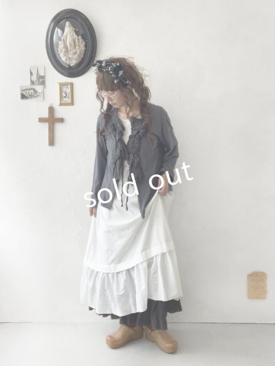 画像9: SO/裁ち切りフリルイージーパンツ・スミクロ