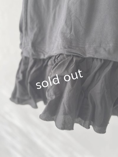 画像6: SO/裁ち切りフリルイージーパンツ・スミクロ