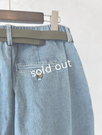 画像6: SO／デニムテーパードパンツ  ・ブルー
