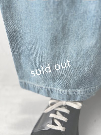 画像4: SO／デニムテーパードパンツ  ・ブルー