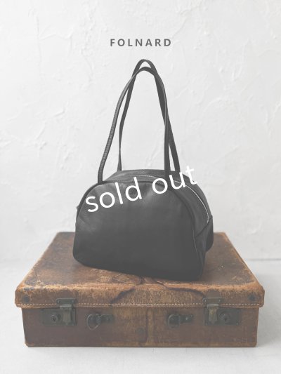 画像1: FOLNARD/ソフトレザー ボストンバッグ