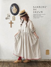 MARCHE' DE SOEUR／ギャザーワンピース・赤耳ギンガムチェック
